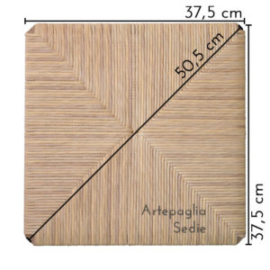 Ricambio sedile 37.5x37.5 in cellulosa