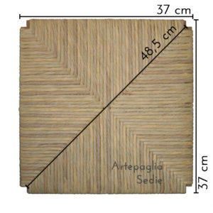 Ricambio sedile 37x37 cm in cellulosa