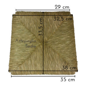 Ricambio sedile trapezio in erba di palude