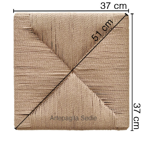 Cellulosa cordoncino 37x37x51 cm